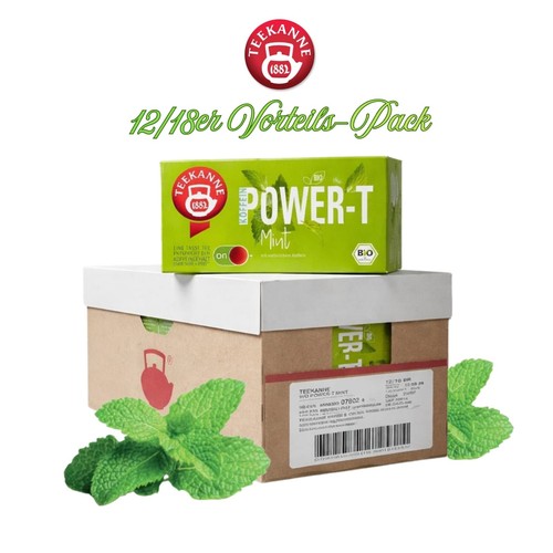 12x teekanne power mint tee - power-t,