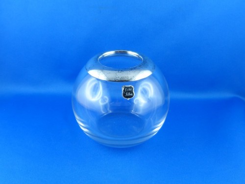 Alte glas vase sterling - vase,