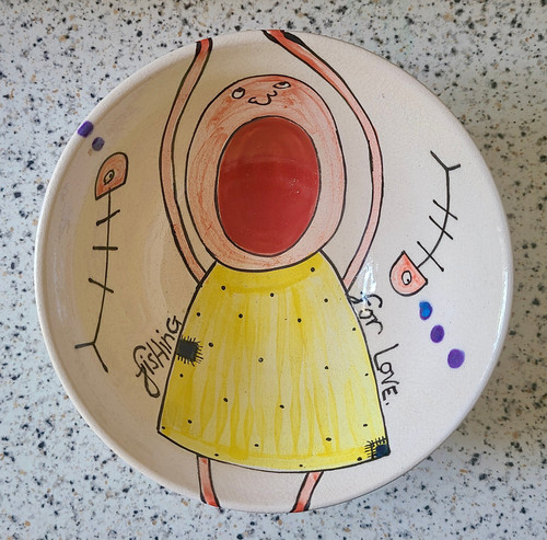 Studio art pottery bowl - studio,