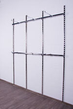 Rückwandsystem Verkaufsständer Wand-Regal Wandschiene begehbarer Kleiderschrank