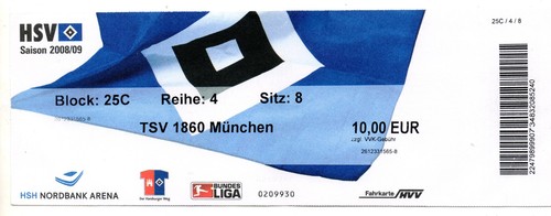 Ticket pokal hamburger - pokal,