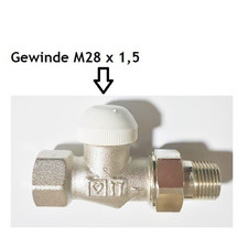 Herz Thermostatventil DG Durchgang 1/2" Gewinde M 28x1,5
