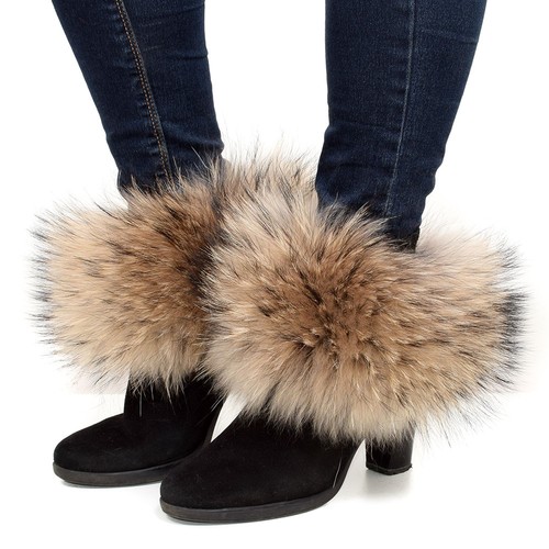 Echt waschbärfell stiefel - echt,