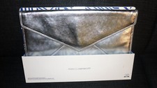 Rebecca Minkoff Envelope Clutch Silber - Tasche Clutch IPad-Tasche - 35x24cm NEU