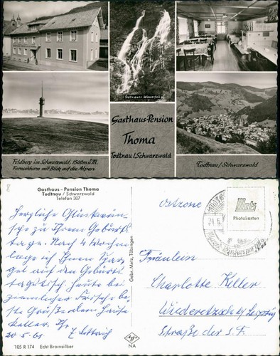 Ansichtskarte todtnau gasthaus - todtnau,