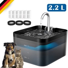 2.2L Katzenbrunnen Wasserbrunnen Trinkbrunnen für Katze Katzen Hunde Ultraleise