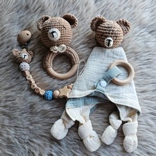 Schnullerkette 3er Set Teddy