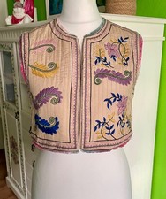 Zara bestickte Boho-Weste –