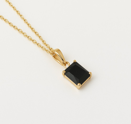 Schwarzer onyx radiant cut - schwarzer,