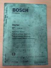 Bosch Anlasser Starter BNG KB Ersatzteilliste spare parts list K52