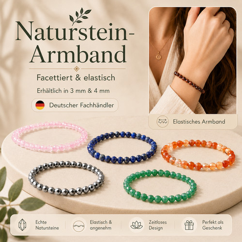 Edelstein armband facettiert - armband,