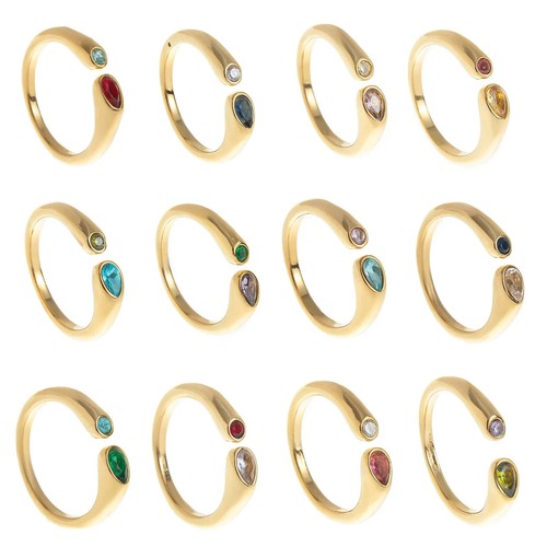 18k vergoldeter edelstahl ring - vergoldeter,