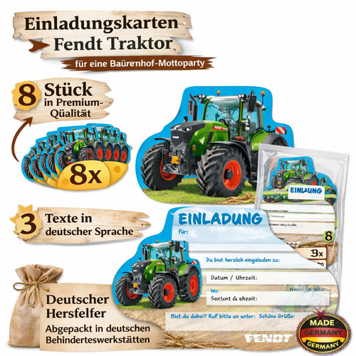 Einladungskarten fendt - 8,