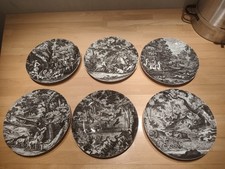 Fürstenberg Porzellan Wandteller Jagdszenen Wandteller 6 Stück