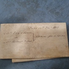 Mietvertrag für ein Jahr datiert Dez Dezember 1712 Wachssiegel Zertifikat altes juristisches Dokument