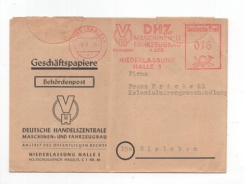 Ddr brief absenderfreistempel - brief,