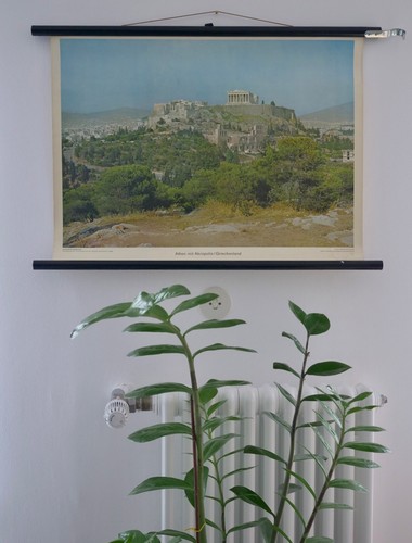 Vintage athen akropolis - vintage, |