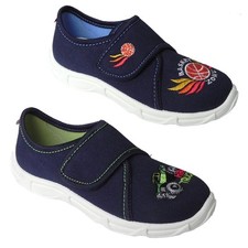 LEMIGO Jungen Hausschuhe Freizeit Schuhe Klett Kinderschuhe ROBERT