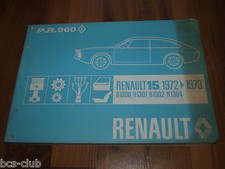 RENAULT 15 R15 1973 original ERSATZTEIL KATALOG ETK 2.Auflage WERKSTATT HANDBUCH