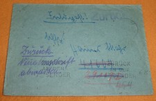 Feldpost Überläufer 1945 Comacchio Italien - Stadtgut Niemark Lübeck-Krummesse