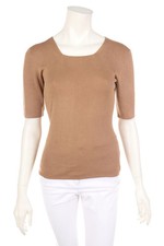 LA PERLA Pullover Strick Seide 3 = D 40 tan