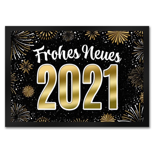 Frohes neues 2021 fußmatte - frohes,