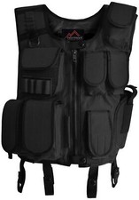 SWAT WesteTactical  Einsatzweste mit vielen Taschen und Pistolenholster XS-6XL