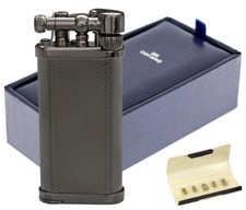 ITT IM Corona Old Boy Gunmetal gekörnt Pfeifen Feuerzeug 64-8211 Made in Japan