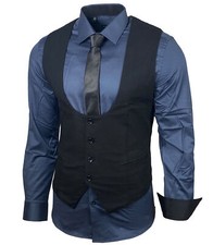 Herren hemd weste krawatte set - weste,
