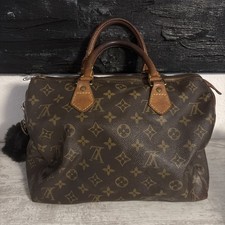 Louis Vuitton Speedy Schultertasche 30 Braun Canvas