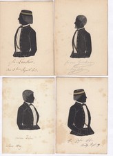 4x Studentika Scherenschnitte/