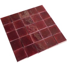 20 Bodenplatten weinrot