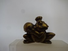 Metallfigur / Märchen " Der Froschkönig mit Kristallkugel