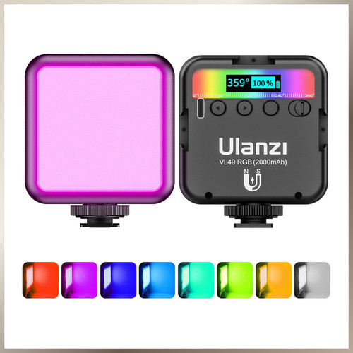 Led videoleuchte rgb - rgb, dimmbare