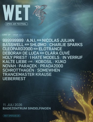 Wet open air festival - 1x,