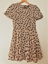 ausgefallenes VAUDEVILLE & BURLESQUE Kleid Gr. XS / 34 hellbraun