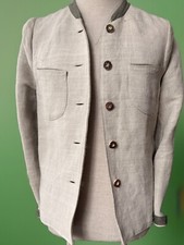 Trachtenjacke Bauernleinen HIRTL, Hirschhornknöpfe