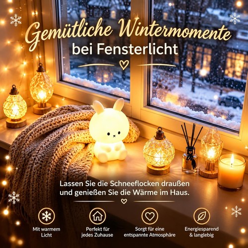 Mini led nachtlicht hase - led,