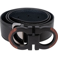 Ferragamo Reversible Wood Belt