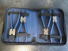 Seegeringzangen Sprengringzangen Sicherungsringe Zange  Satz 175 mm im Etui