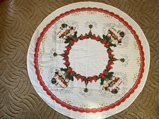 Weihnachtsdecke rund ca.124 cm
