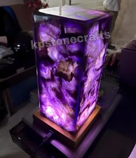 Amethyst Quarz Achat Lampe