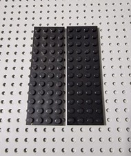 LEGO Platte Bauplatte Basisplatte flach 2 stk Schwarz 4x12 Black Plate 3029 R2