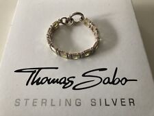 Thomas Sabo Baguette Armband Swarovskis 925 Sterling Silber Super Zustand 20cm