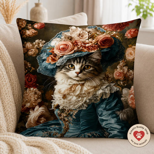 Kissen füllung katze humor - kissen,