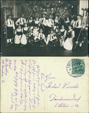 Reinsberg (Sachsen) Trachten, Innen - Rittergut Oberreinsberg 1914 Privatfoto