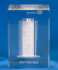 Glasquader 60/70/100mm - Bahn Tower Berlin - 3D