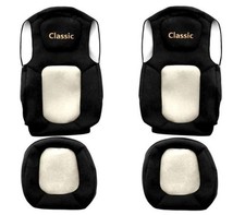 F-CORE Classic Sitzschonbezug Sitzbezüge Set Textil Beige