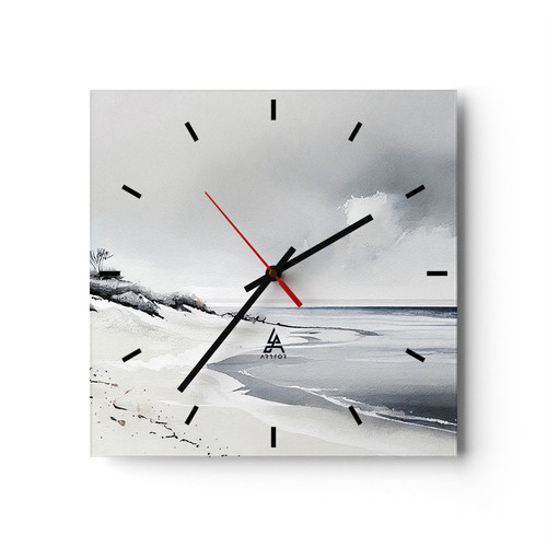 Modern wanduhr 40x40cm - modern, quadrat