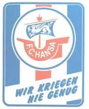 Hansa rostock aufkleber - fc,